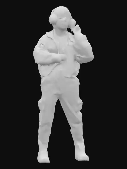 3D model for молодой кореец в полный рост, который любит кей поп 