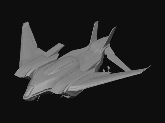 3D model for Aurora Valiant Starfighter