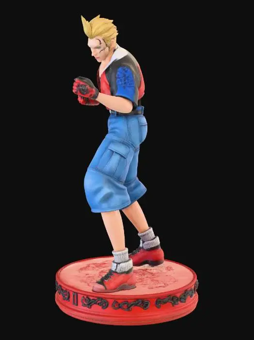 3D model for Fighter Pose Statue