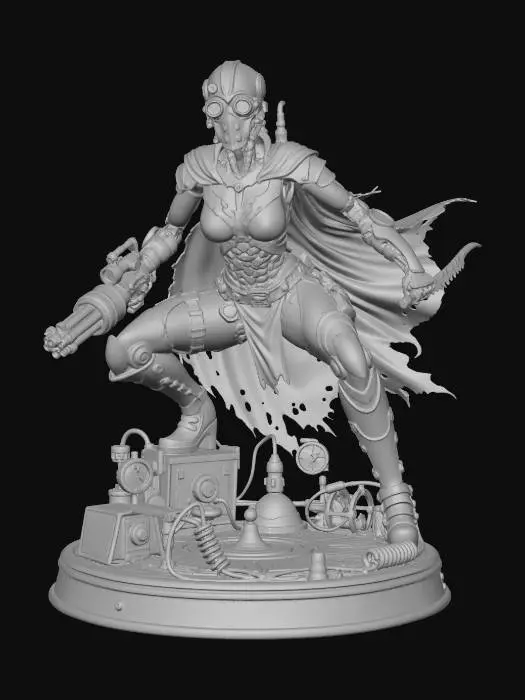 3D model for Steampunk Assassin