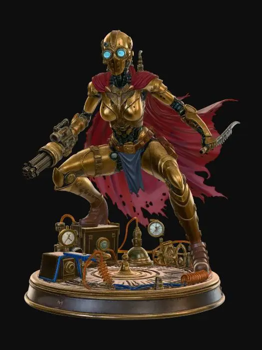 3D model for Steampunk Assassin