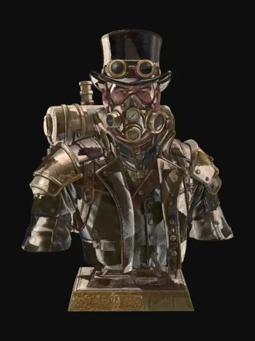3D model for Steampunk Heavy Gunner Bust