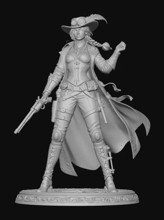 3D model for Clockwork Gunslinger