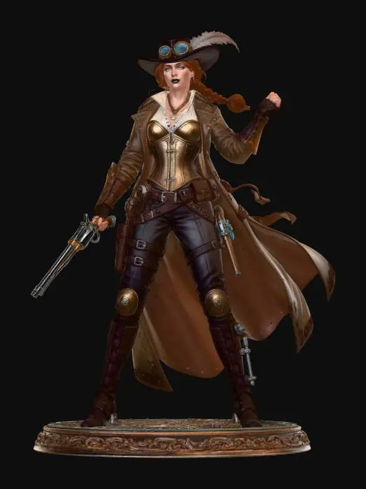 3D model for Clockwork Gunslinger