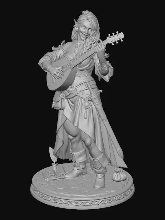 3D model for Grolka, Bard of The Broken Flagon