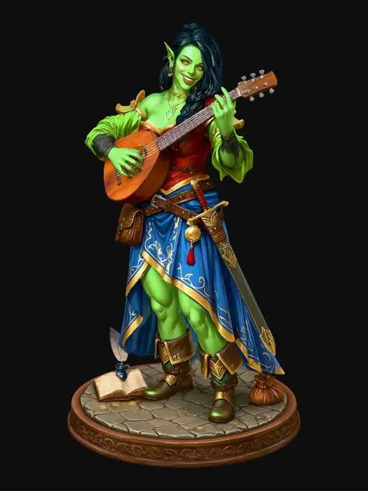 3D model for Grolka, Bard of The Broken Flagon