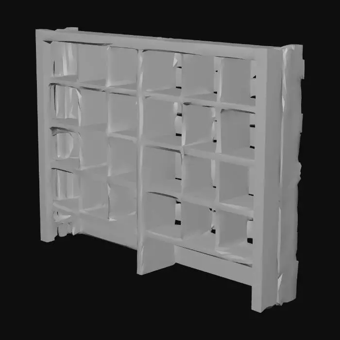3D model for Rustic Wooden Shelves