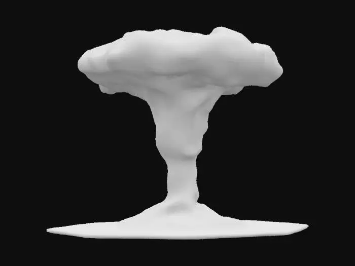 3D model for a 10-meter tall highly-detailed tornado funnel cloud game-piece on a hex-base. 4K UHD, ominus, dangerous,