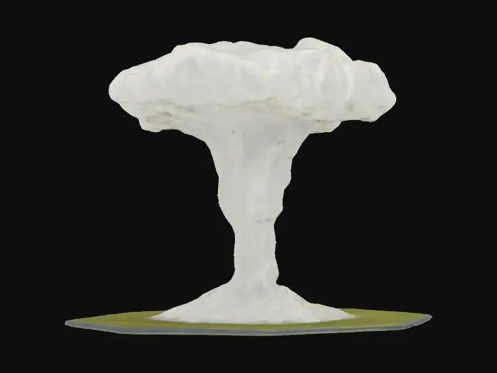 3D model for a 10-meter tall highly-detailed tornado funnel cloud game-piece on a hex-base. 4K UHD, ominus, dangerous,