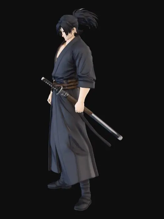 3D model for Samurai Warrior