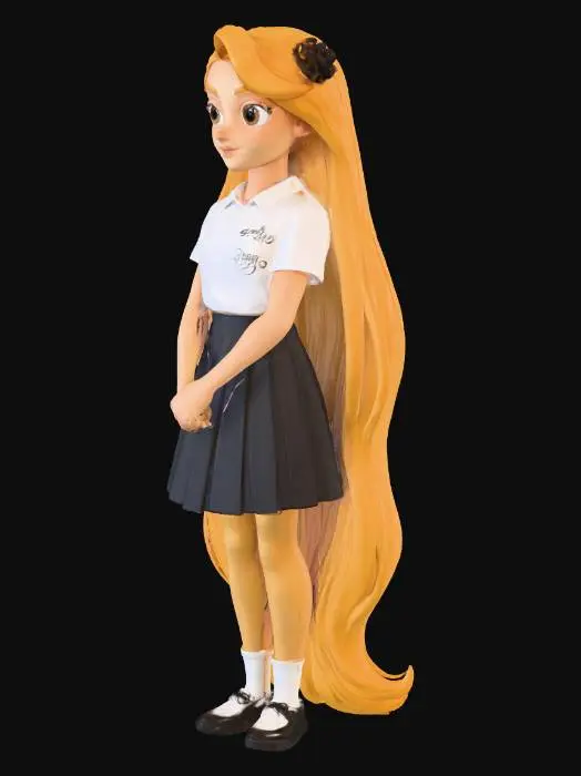 3D model for Rapunzel Michi