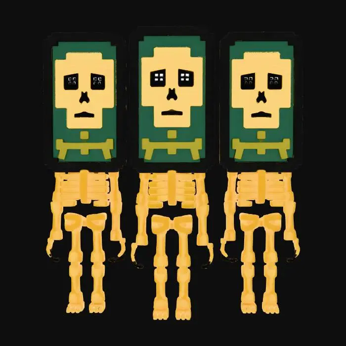 3D model for Pixel Skeleton Trio