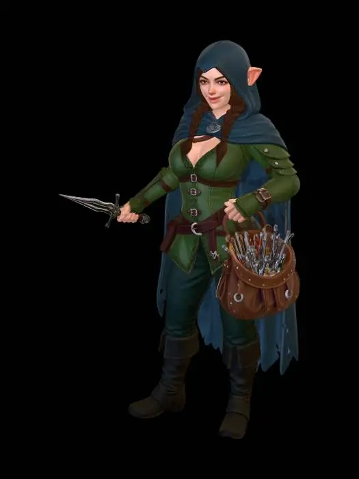 3D model for Moonshadow Daggerwright