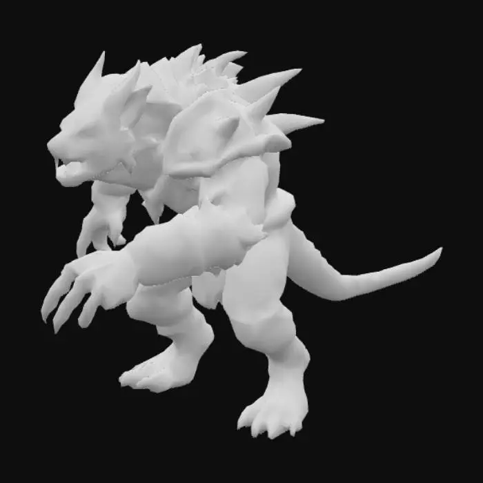 3D model for Gnoll model for tower defence game in roblox