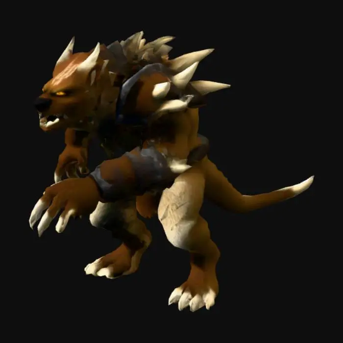 3D model for Gnoll model for tower defence game in roblox