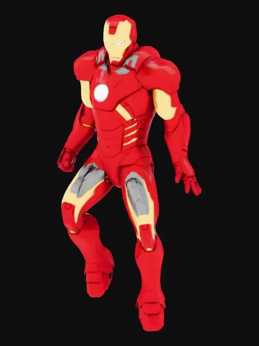 3D model for Armored Hero