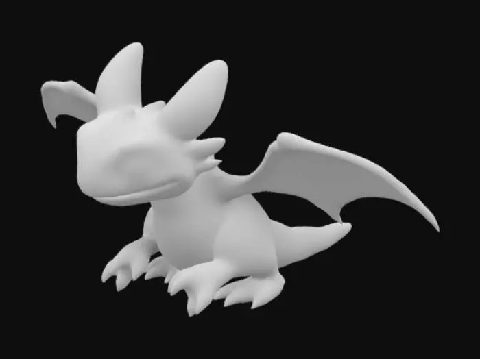 3D model for the Toothless Dragon from How to train your dragon series , highly detailed, Look-alike the Real one