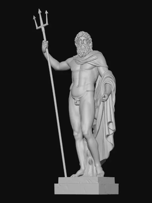 3D model for Poseidon with Trident