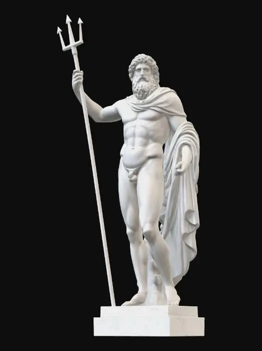 3D model for Poseidon with Trident