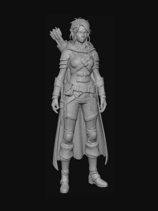 3D model for Elven Ranger