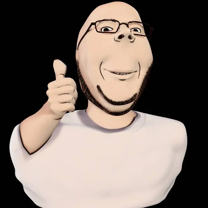 3D model for Thumbs Up Portrait