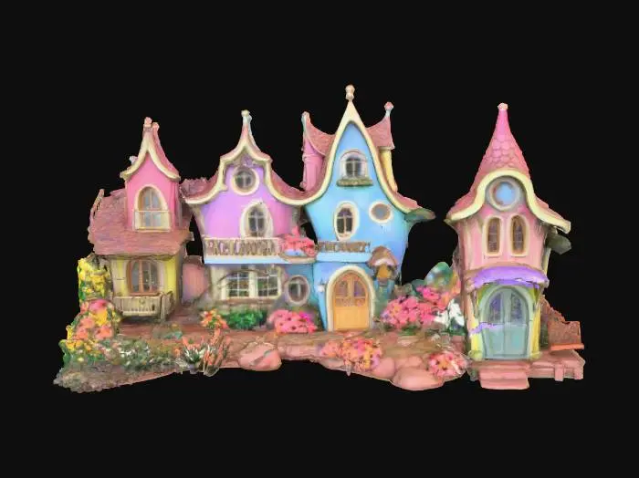 3D model for Enchanted Lakeside Cottages