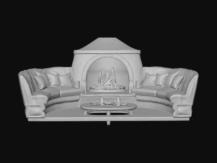 3D model for The Circular Hearth