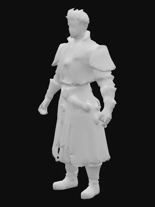 3D model for A highly detailed of a beautiful and attractive young male character in the style of Borderlands 2, with thick black outlines, cel-shaded textures, exaggerated facial features, gritty details, and a comic-book appearance. The character should be visible from head to toe. He should have a vibrant colorful color palette, with bold highlights and a rugged medieval and Renaissance look.  The character's in a T-pose.