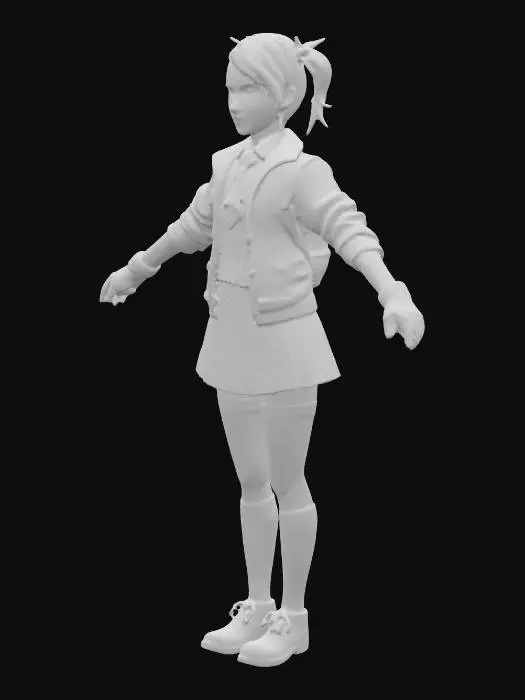 3D model for School Spirit Heroine