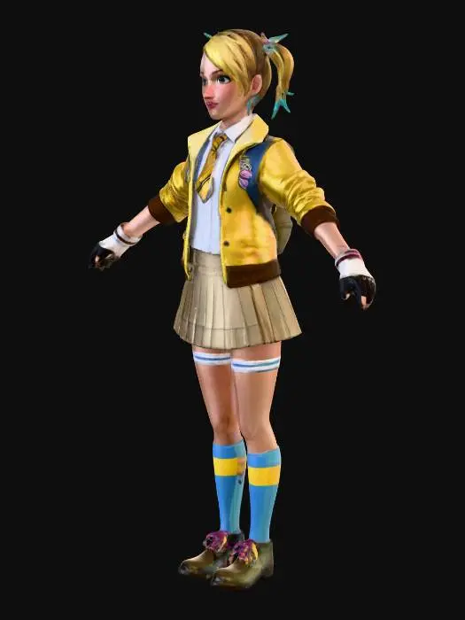 3D model for School Spirit Heroine