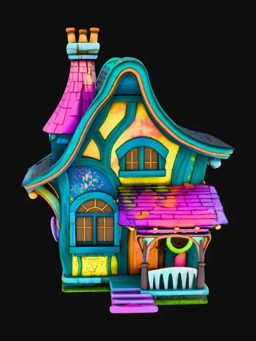 3D model for Whimsical Cottage