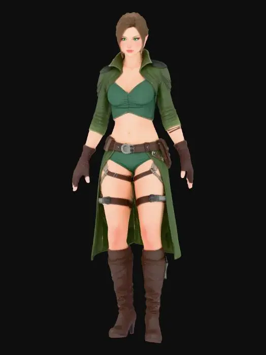 3D model for Adventurous Warrior