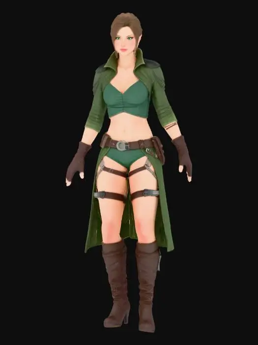 3D model for Adventurous Warrior