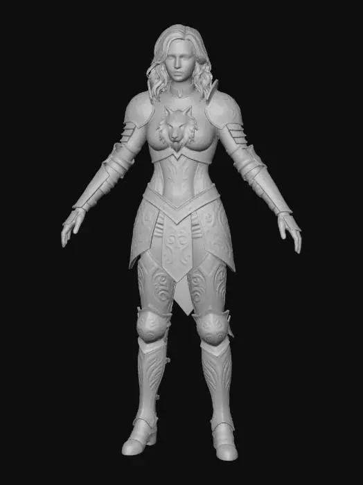 3D model for Warrior of Valor