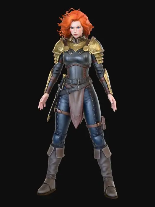 3D model for Warrior of the Storm