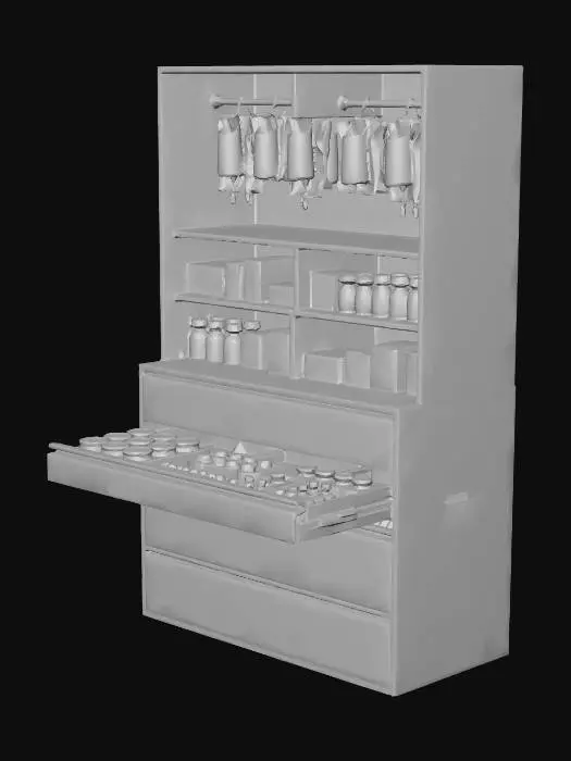 3D model for Medical Supply Cabinet