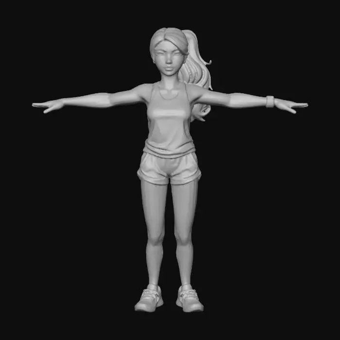 3D model for Fitness Redhead