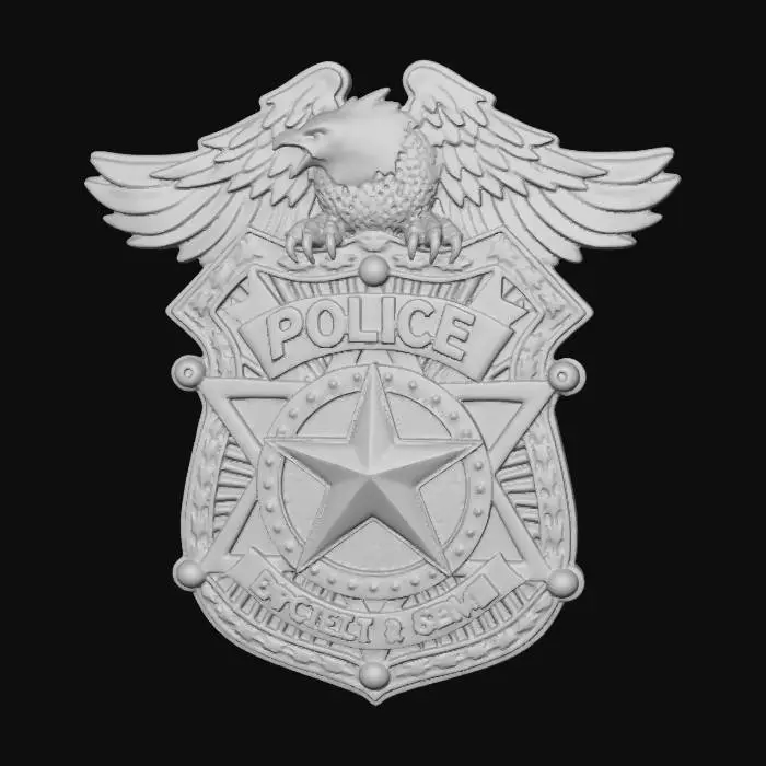 3D model for Eagle Over Police Badge