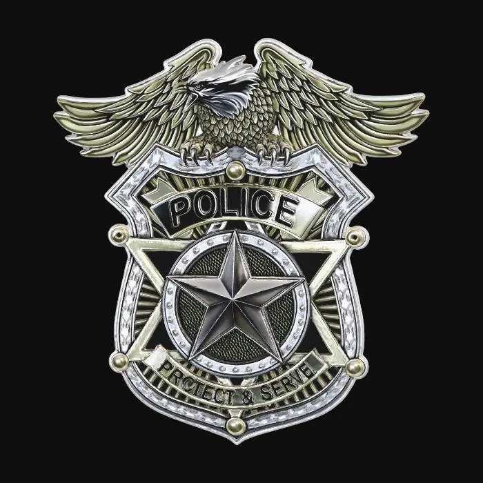 3D model for Eagle Over Police Badge