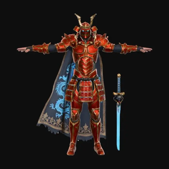 3D model for Crimson Dragon Knight