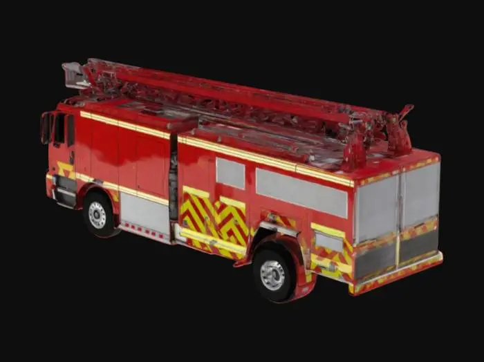 3D model for modern firetruck