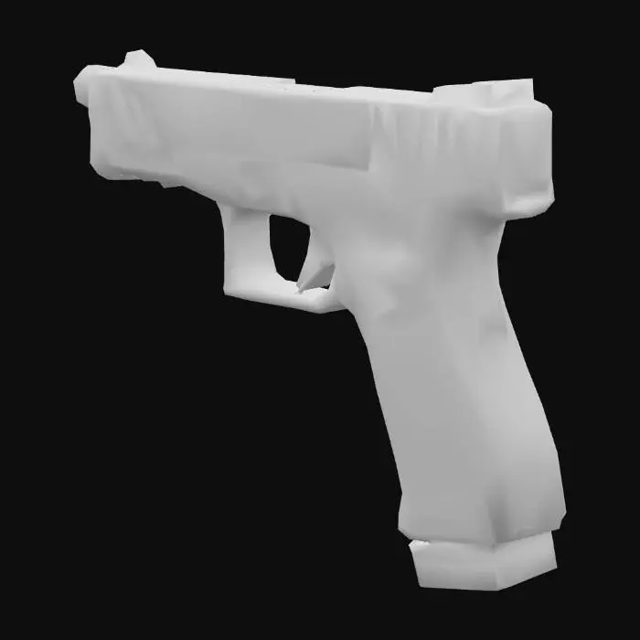 3D model for pistola glock militar desiertico