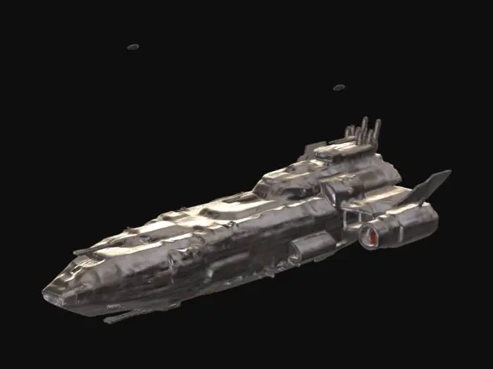3D model for space battleship