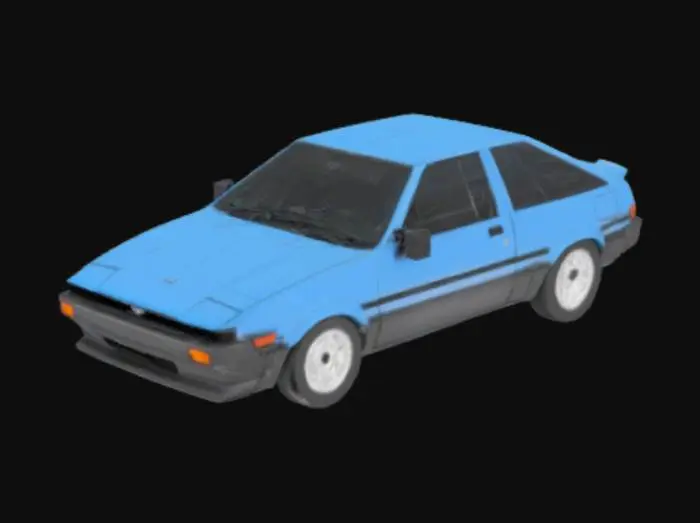3D model for une toyota trueno ae86 