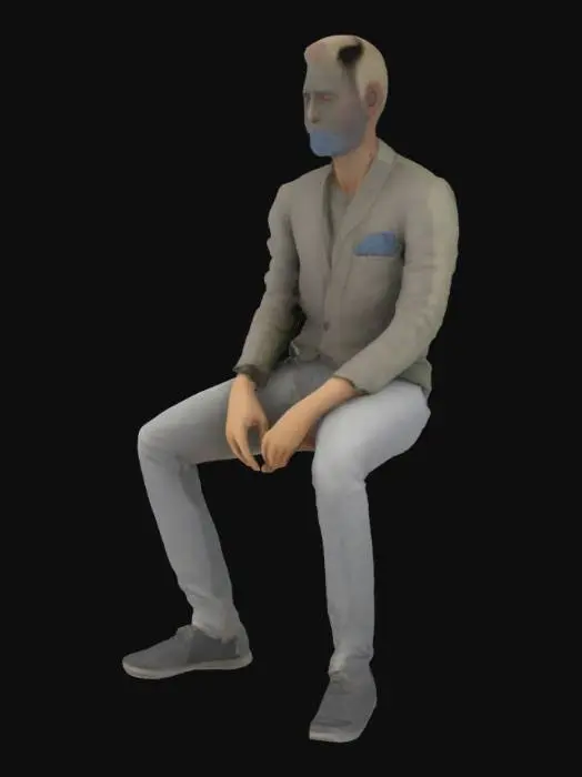 3D model for Seated Contemplation