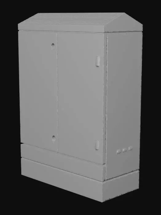 3D model for Grey utility box