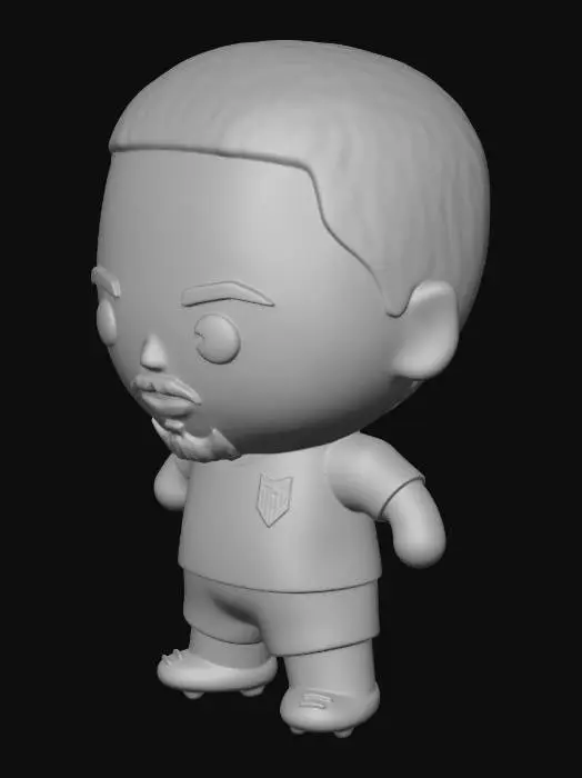 3D model for Soccer Star Figurine