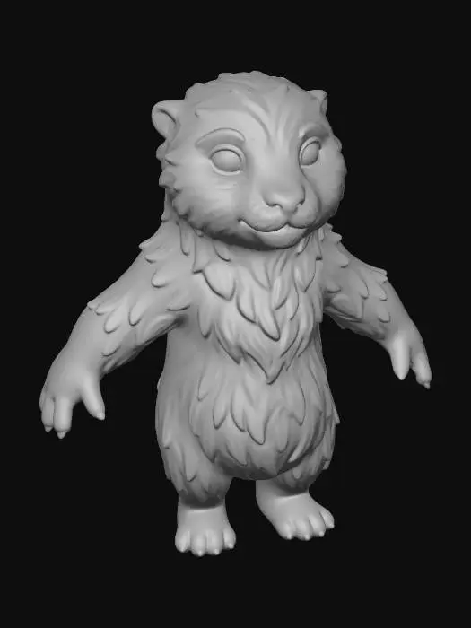 3D model for Cheerful Otter
