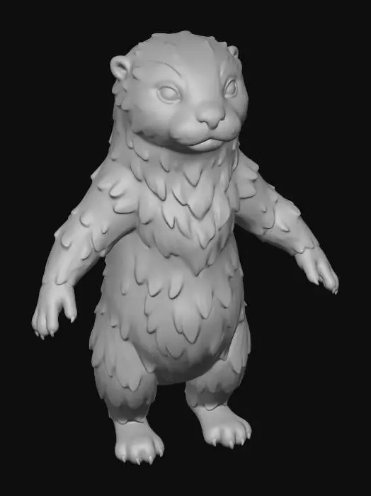 3D model for eurasian otter