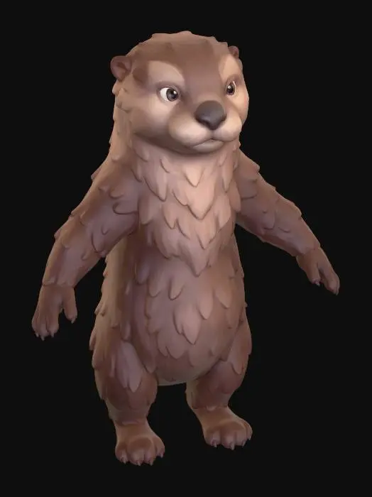 3D model for eurasian otter